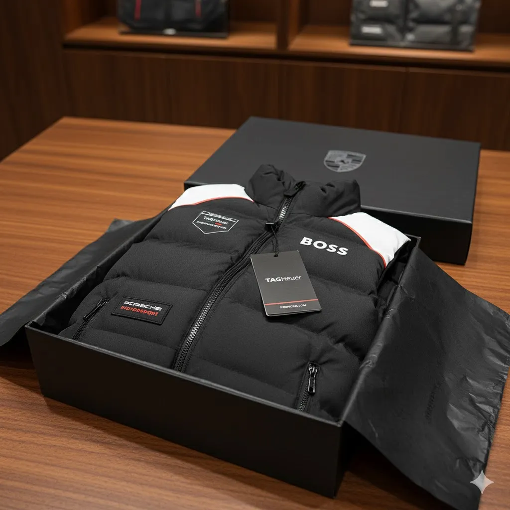 Premium PORSCHE Sleeveless Down Jacket ETX-C290-PSRC0159917 - Image 5