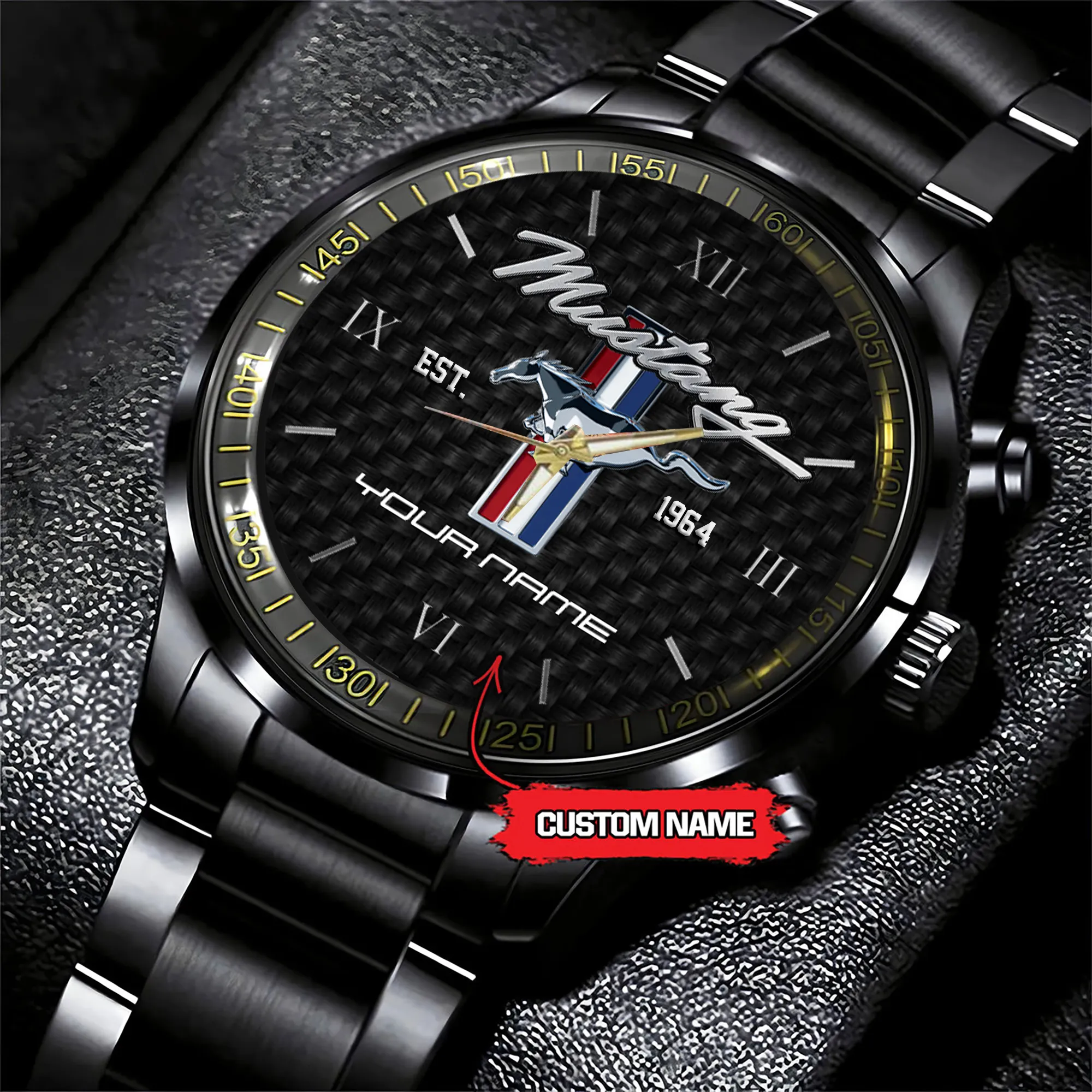 MUSTANG Custom Name Fasion Design Watch MUSTANG-YWMTDZ04-VER1