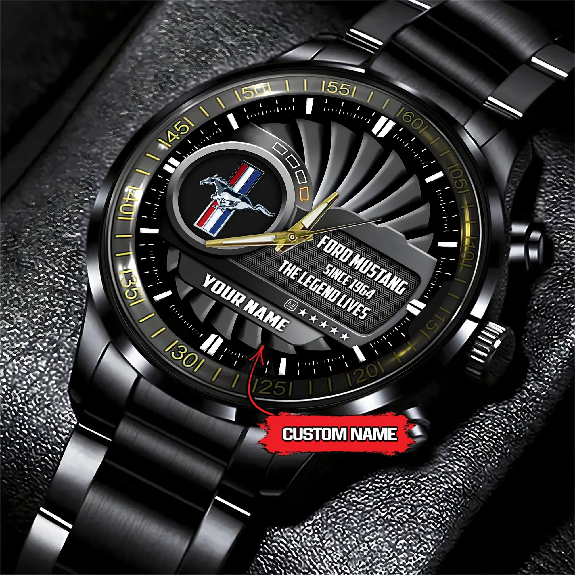 MUSTANG Custom Name Fasion Design Watch MUSTANG-YWMTDZ04-VER3