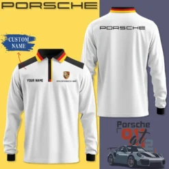 Premium  Customized Long Sleeve Polo PORSCHE-YVWYB-PSR91850021