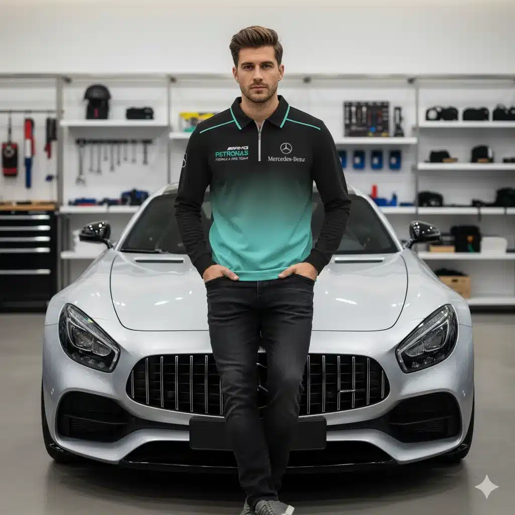 Premium Men's Long Sleeve Polo MERCEDES-YVWYB-015018584 - Image 6