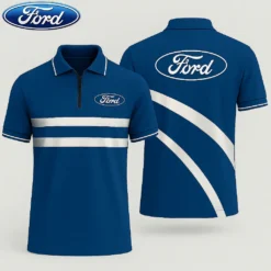 Premium  Men's Zip Polo Shirt FORD-TZPO-HFY01894108