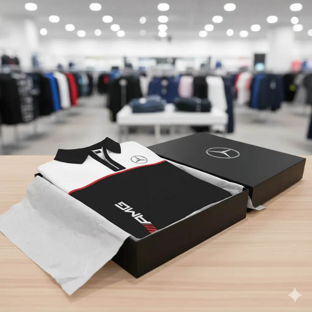 Premium Men's Long Sleeve Polo MERCEDES-HGWY-14151501 - Image 3