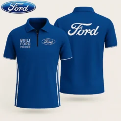 Premium  Men's Zip Polo Shirt FORD-TZPO-HFY01894109