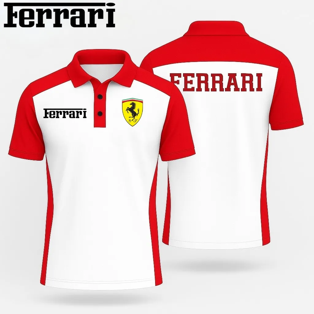 Premium Men's Polo Shirt FERRARI-PO-NAR01471903