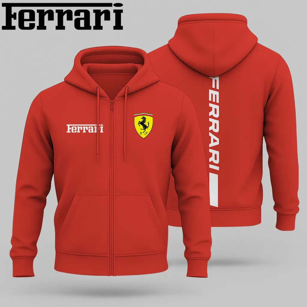 Premium FERRARI Zip Hoodie ETX-ZIP-FRA19414862