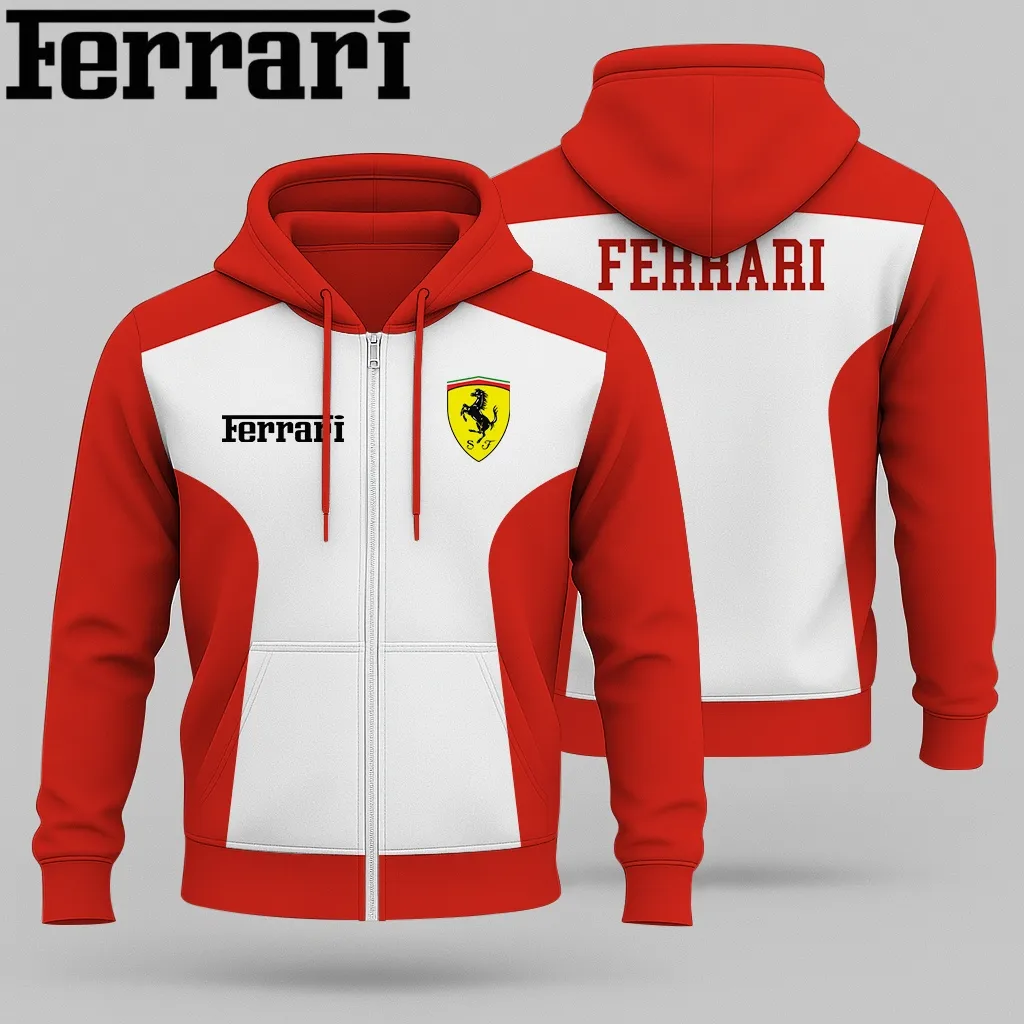 Premium FERRARI Zip Hoodie ETX-ZIP-FRA19414866