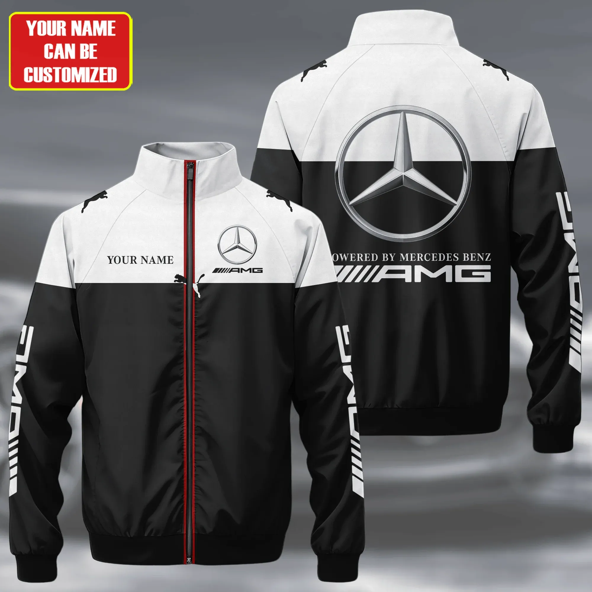 Premium Customized MERCEDES Stand Collar Jacket ETX-GJK-NEW1103109