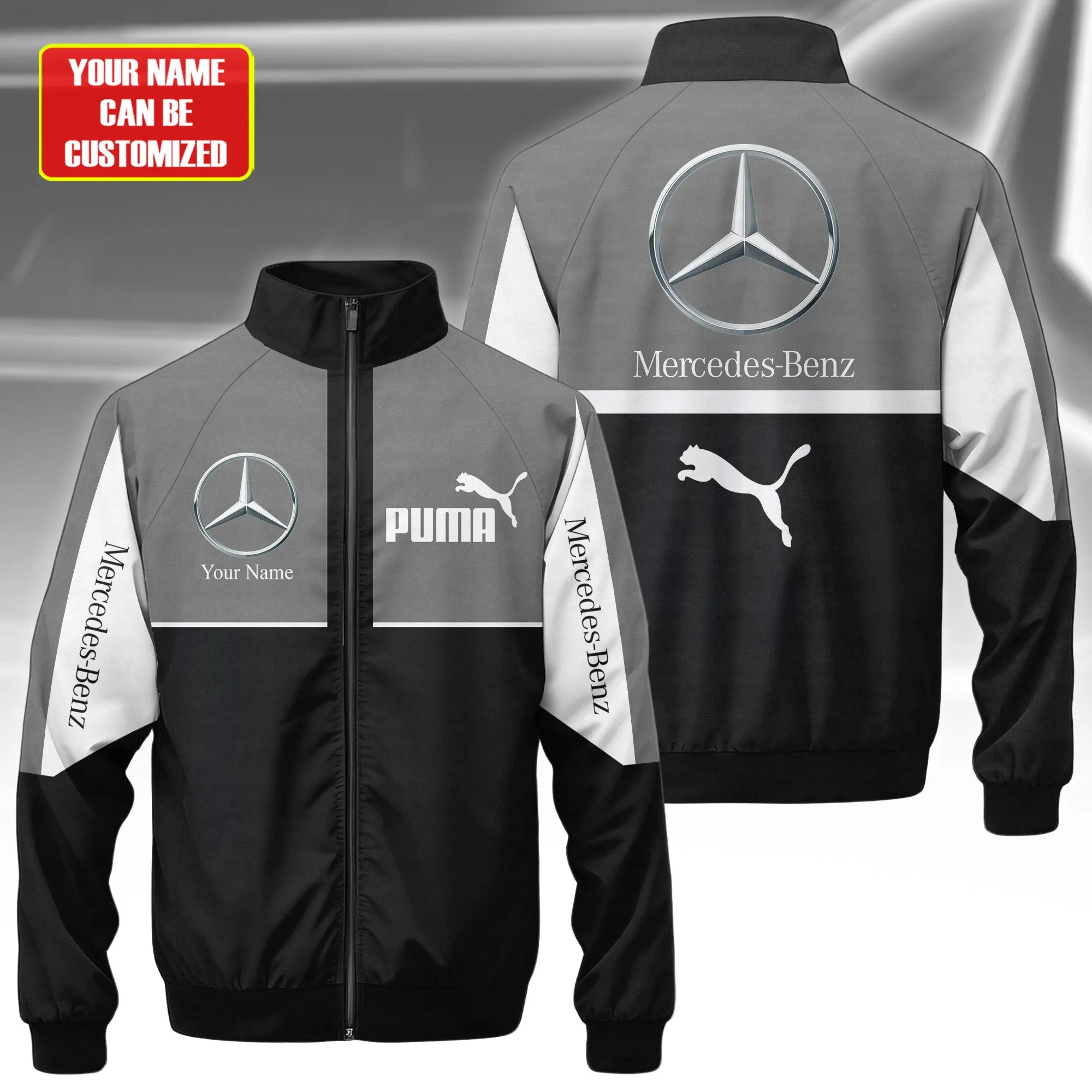 Premium Customized MERCEDES Stand Collar Jacket ETX-GJK-NEW1103111