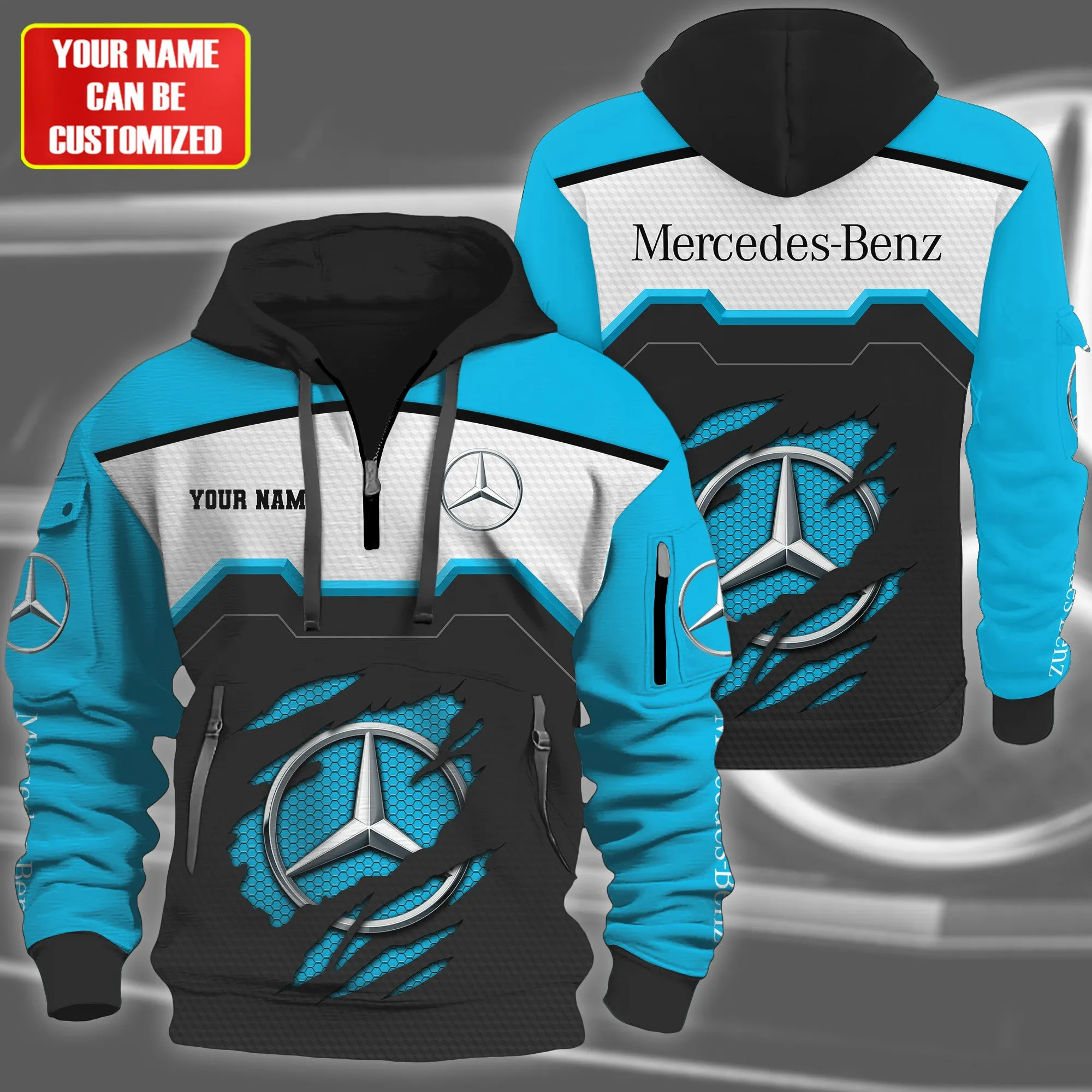 Premium Customized MERCEDES Zip Hoodie ETX-C1634-NEW178455