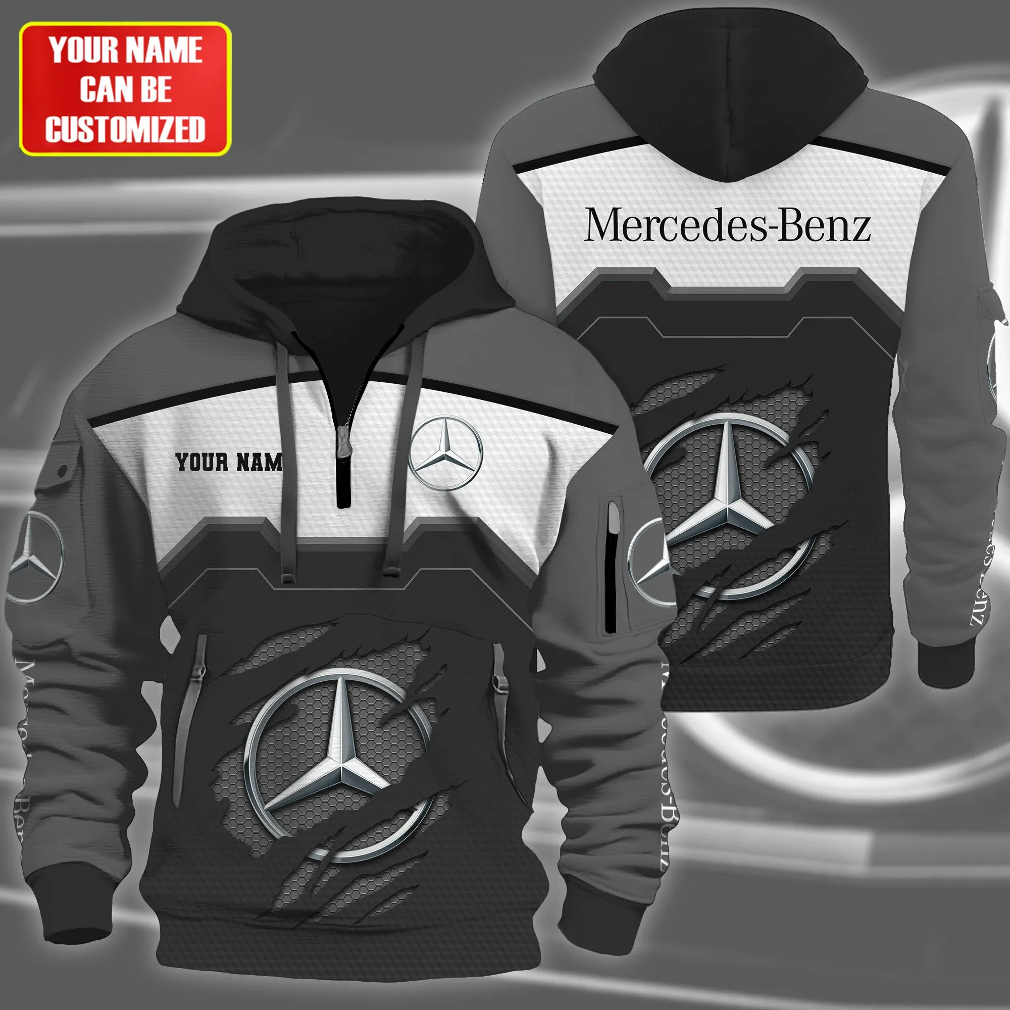 Premium Customized MERCEDES Zip Hoodie ETX-C1634-NEW178457