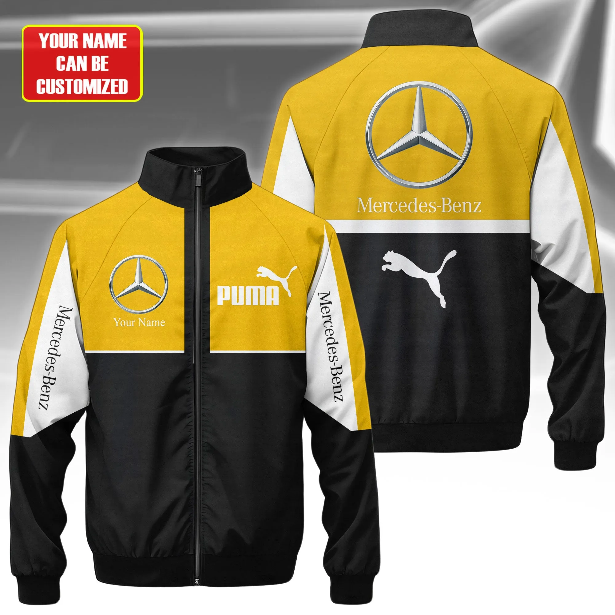 Premium Customized MERCEDES Stand Collar Jacket ETX-GJK-NEW1103115