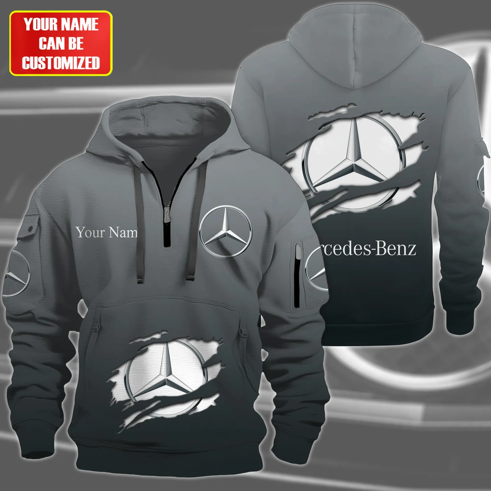 Premium Customized MERCEDES Zip Hoodie ETX-C1634-NEW178425
