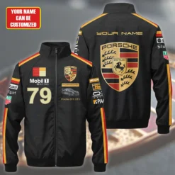 Premium Cusotmized PORSCHE Stand Collar Jacket ETX-GJK-NEW194107