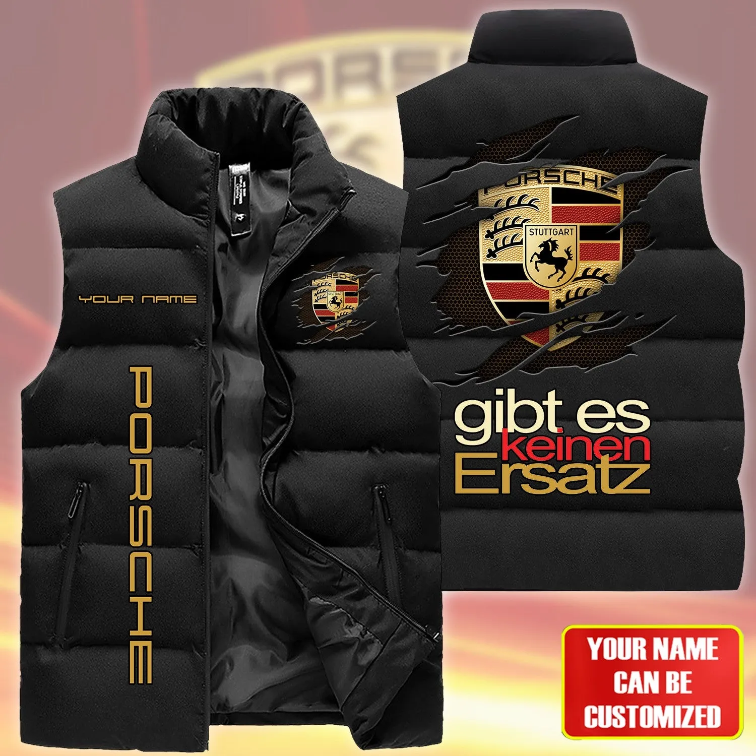 Premium Customized PORSCHE Sleeveless Down Jacket ETX-C290-NEW1991065