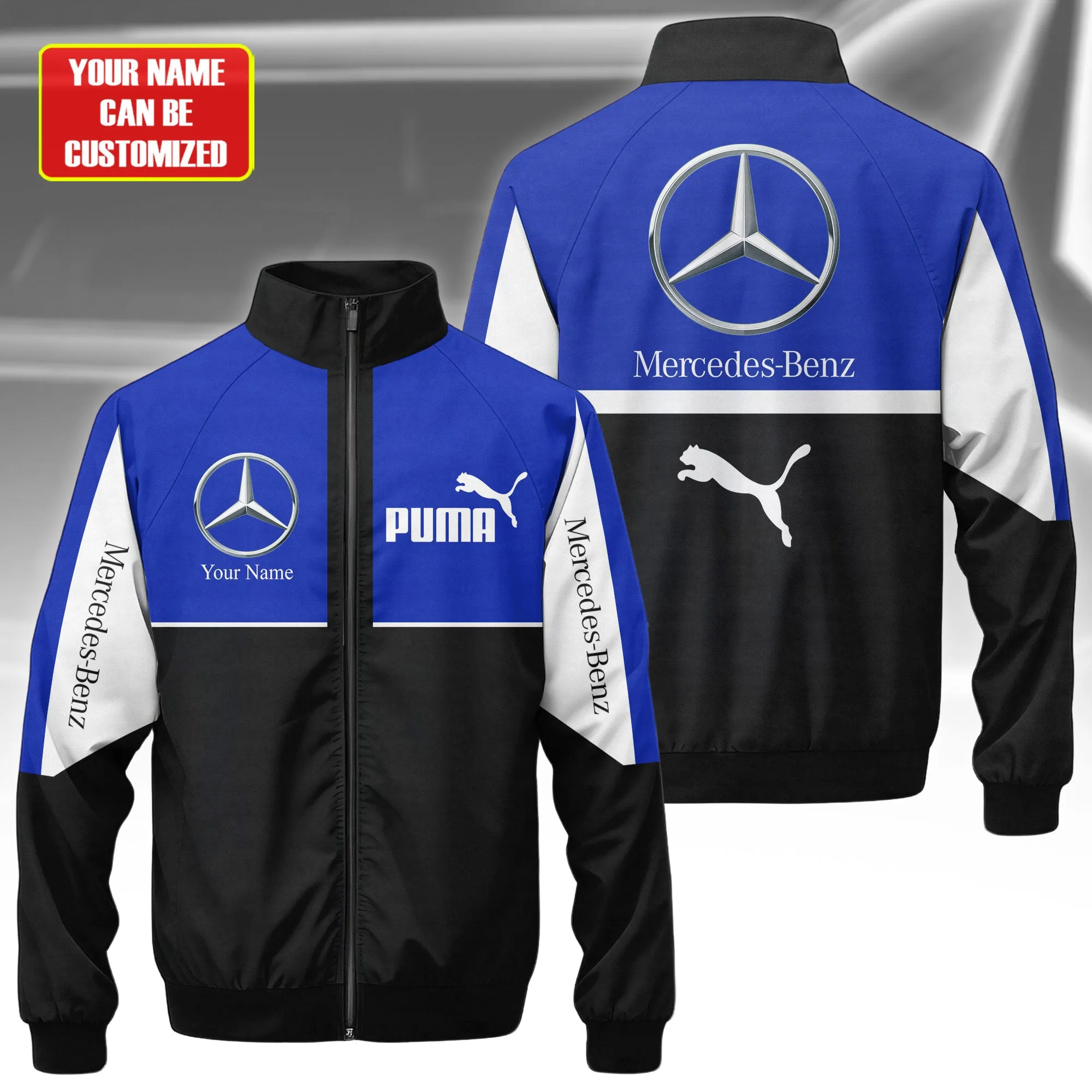 Premium Customized MERCEDES Stand Collar Jacket ETX-GJK-NEW1103135
