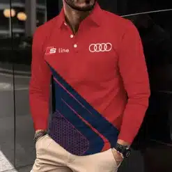 Premium AUDI Men's Long Sleeve Polo ETX-YVWYB-AUD0041871