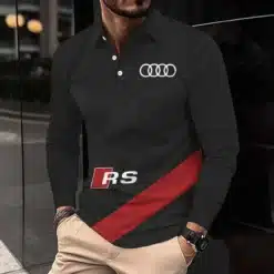 Premium AUDI Men's Long Sleeve Polo ETX-YVWYB-AUD0041875
