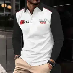 Premium AUDI Men's Long Sleeve Polo ETX-YVWYB-AUD0041877