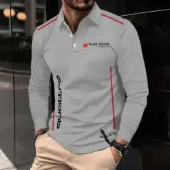 Premium AUDI Men's Long Sleeve Polo ETX-YVWYB-AUD0041879