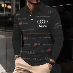 Premium AUDI Men's Long Sleeve Polo ETX-YVWYB-AUD0041881