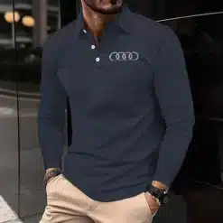 Premium AUDI Men's Long Sleeve Polo ETX-YVWYB-AUD0041887