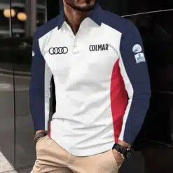 Premium AUDI Men's Long Sleeve Polo ETX-YVWYB-AUD0041853