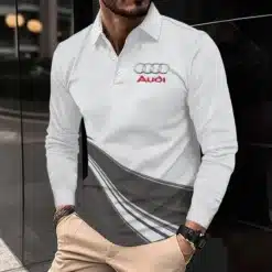 Premium AUDI Men's Long Sleeve Polo ETX-YVWYB-AUD0041911