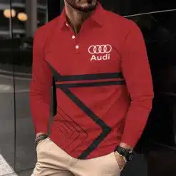 Premium AUDI Men's Long Sleeve Polo ETX-YVWYB-AUD0041863