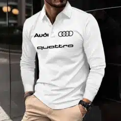 Premium AUDI Men's Long Sleeve Polo ETX-YVWYB-AUD0041867